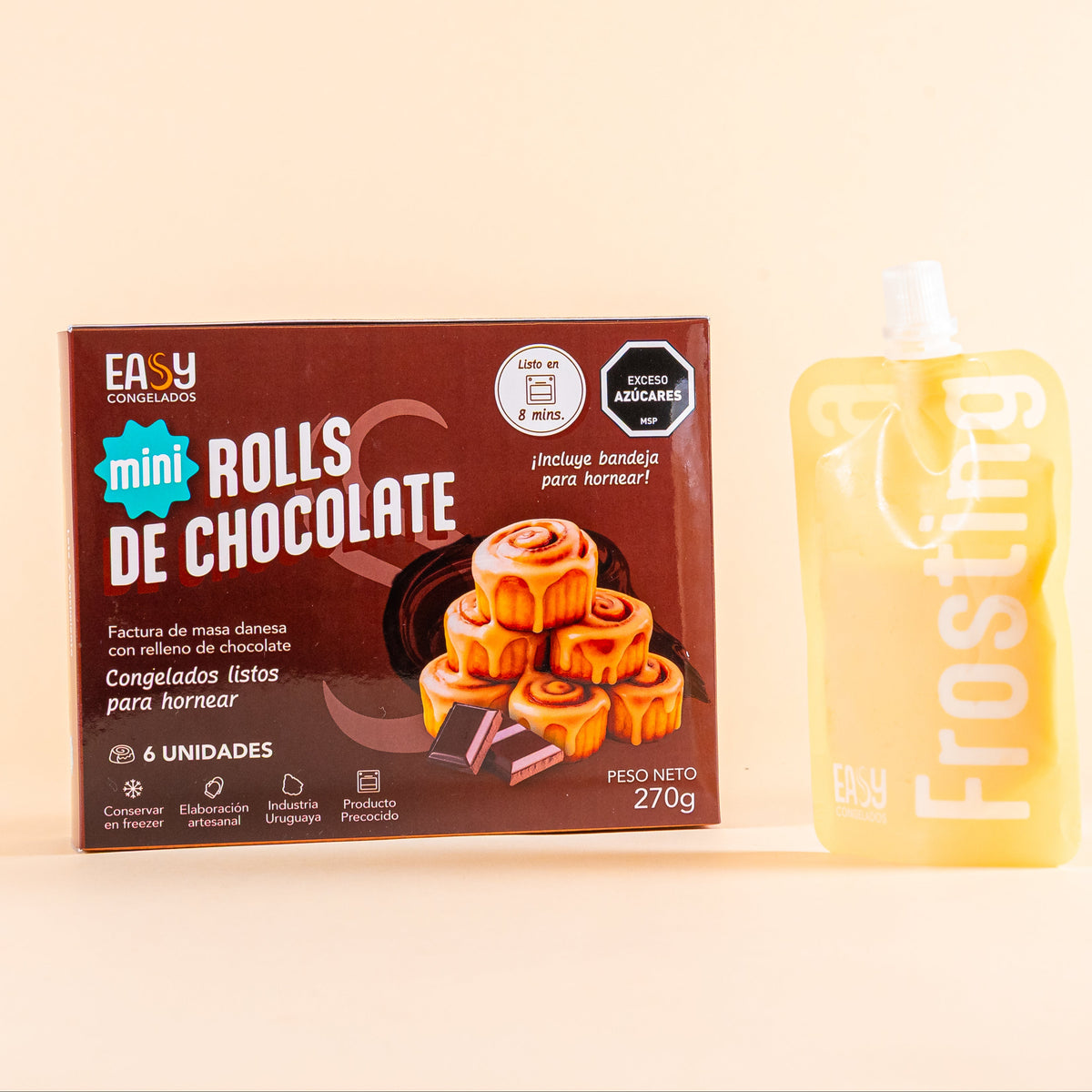 Mini Rolls de Chocolate x6