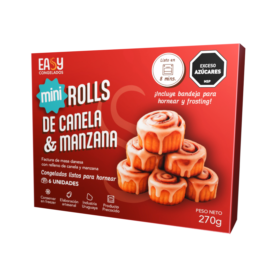 Mini Rolls de Manzana y Canela x6