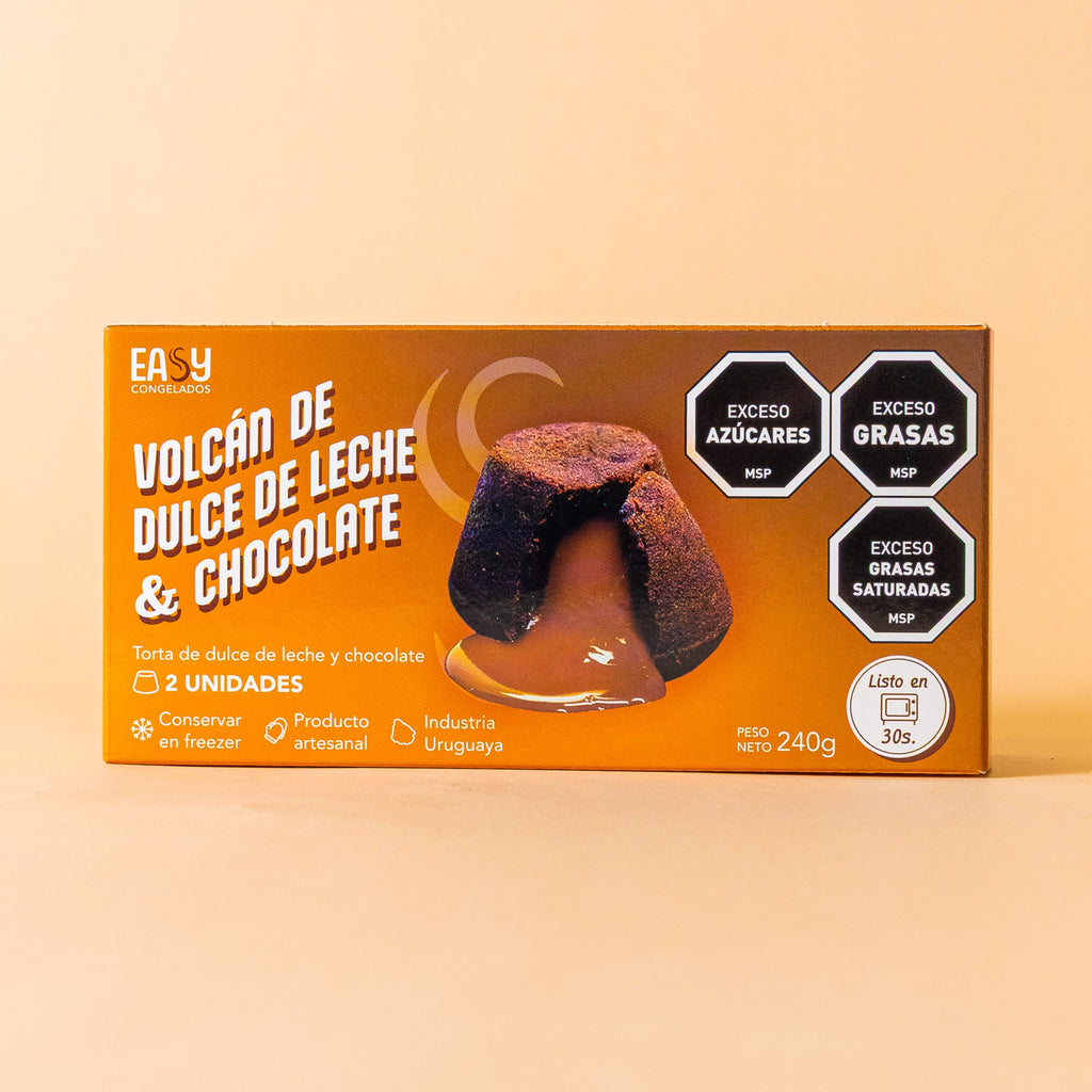 Volcán de Dulce de Leche y Chocolate x2 - Easy Congelados